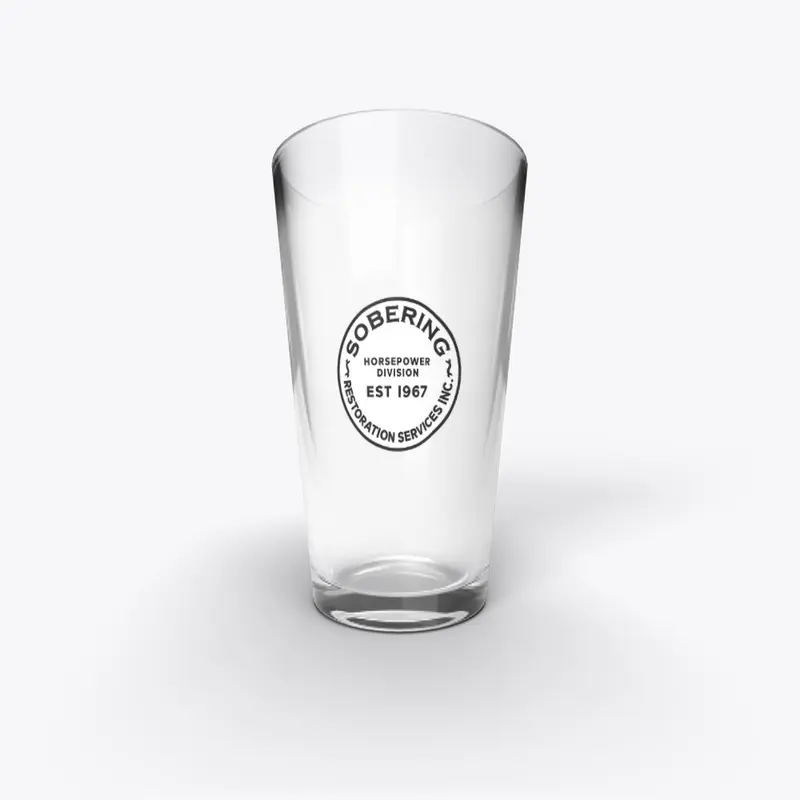 Sobering Restorations Pint Glass